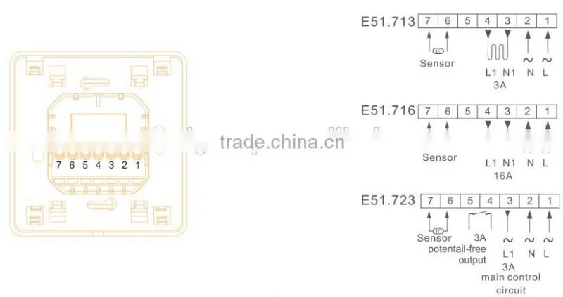 E5... weekly room digital heating thermostat