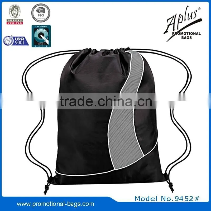 promotion packing Use and Polyester Material drawstring bag