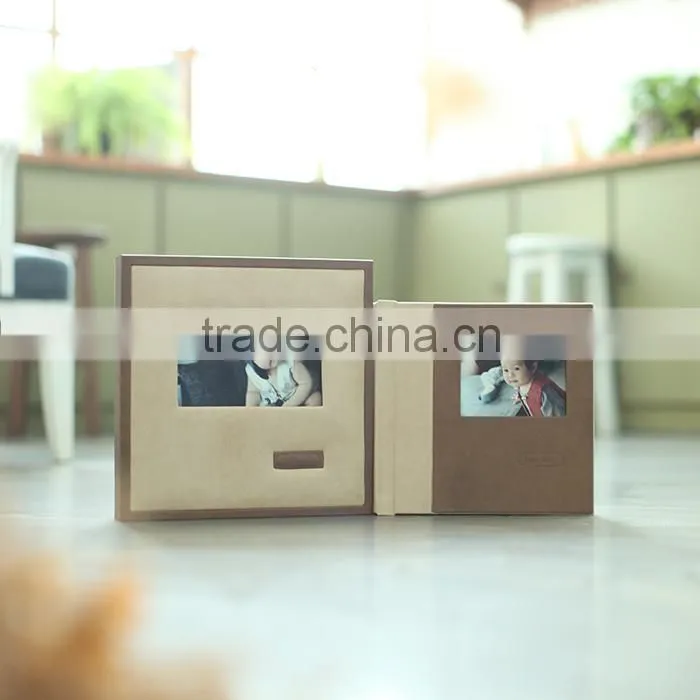 baby high quality beautiful leather album covers China professional manufacture