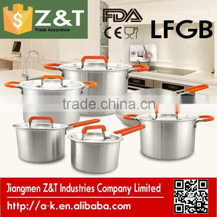 New product sanding aluminum Sauce pot and pan set with handles