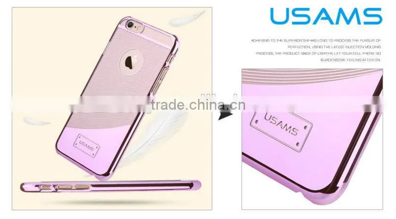 USAMS Brand Colorful hot plating cover for apple iphone6