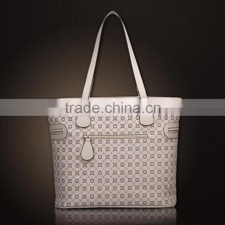 Novel pu plaid handbags high quality leather tote bag mother and child bags for faddish women