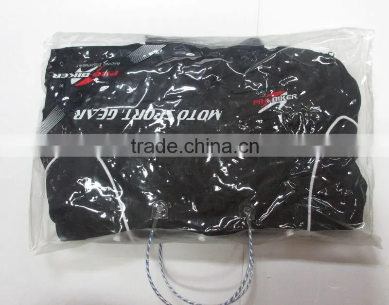 Breathable mesh fabric inside motorcycle jacket