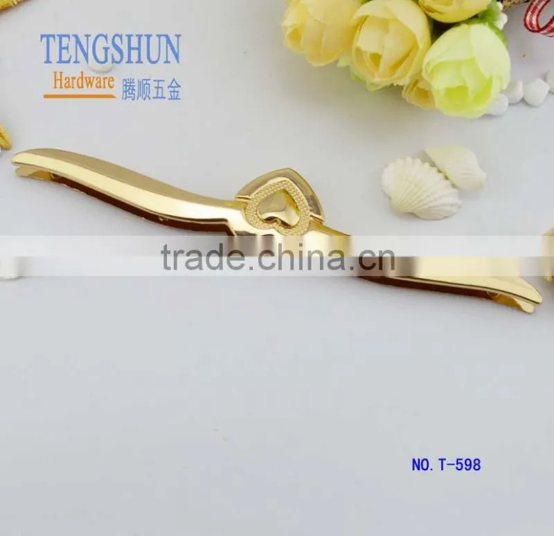 Zinc alloy decorative side clip for purse new style metel bag parts free samples