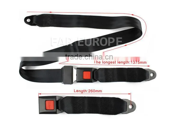 Hot selling car 2 point safety seat belt manufacturer