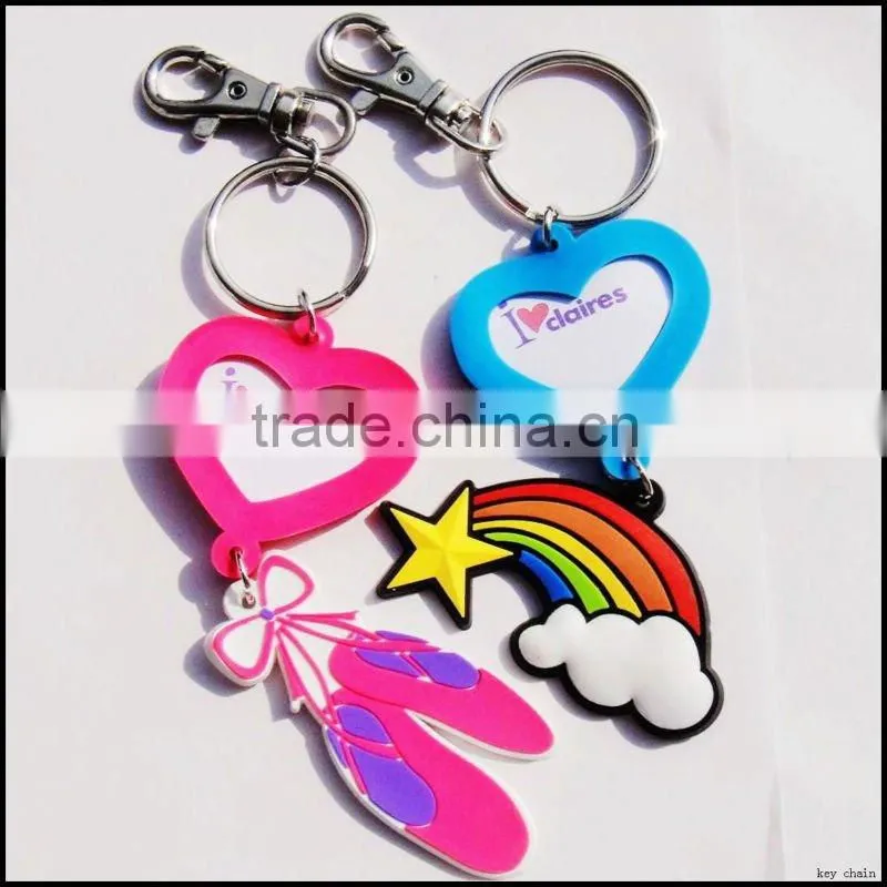 cartoon soft pvc dog keychain
