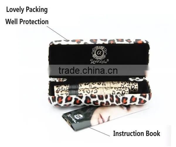 Love Alpha 3D fiber waterproof mascara Length curling and volume love alpha mascara leopard print