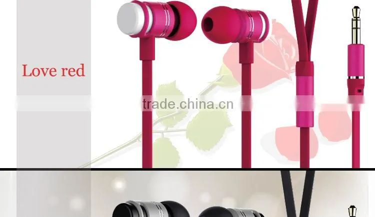 factory supply heavy bass in-ear metal earphone