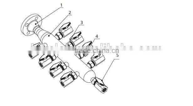 China Manufacuturer Stainless Steel Ball Valve Low Price Air Header