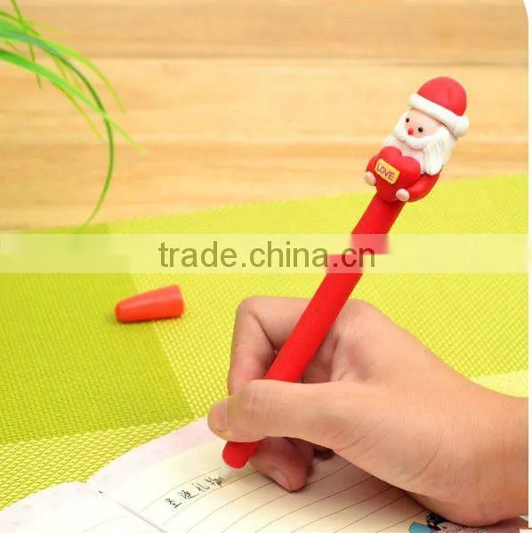 wholesale Christmas ball pens with Santa claus, hot selling pens.