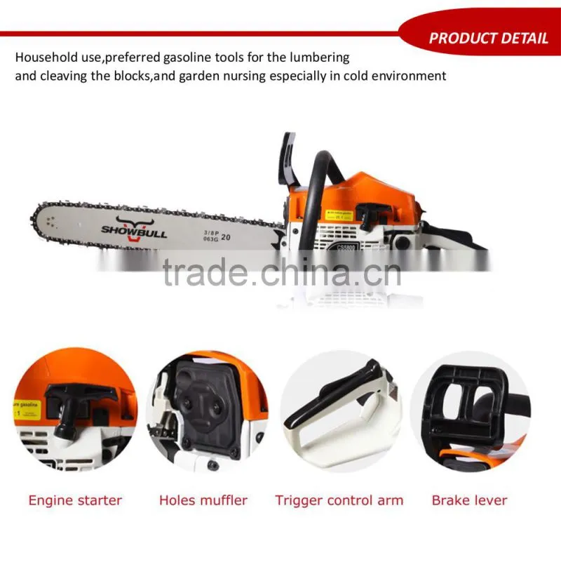 best chain saw machine price for big power petrol chain saw