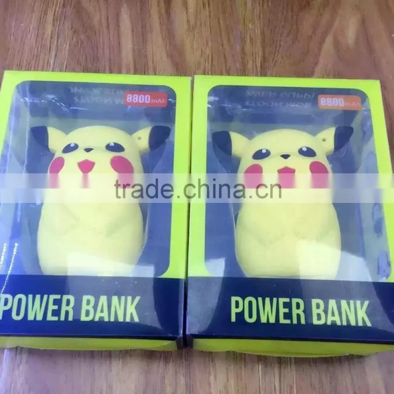 Hot sale portable Pikachu pokemon power bank