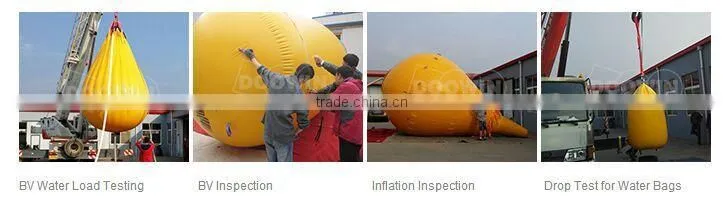 Load Test Water Bags 15T For Crane & Davit Testing Weight