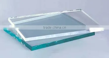 Low iron tempered glass For show case