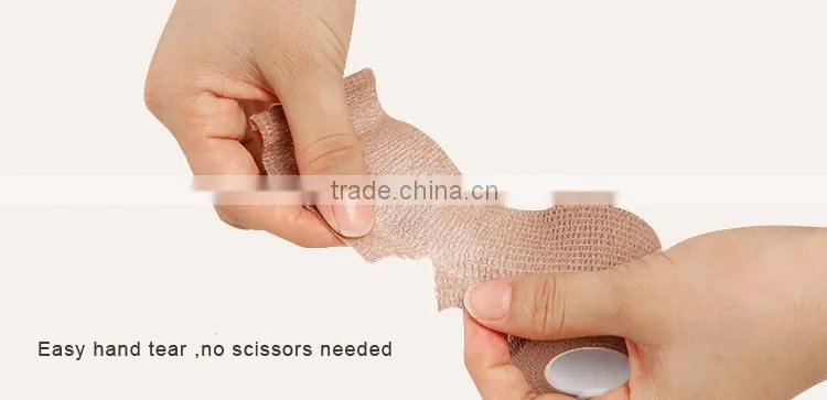 Elastic Cohesive Bandage For Wound Dressing Care