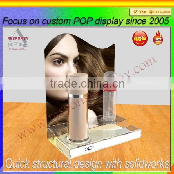 promotion retail PMMA display stand for make up