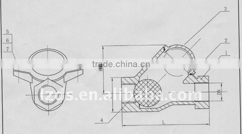 Sinking ball check valve used to prevent reverse flow