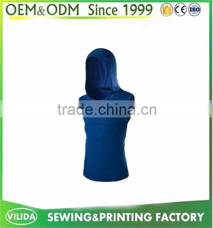 New 100% Polyester Mesh Fiber Tank Top Custom Men Gym Singlet Zipper Up Tank Top OEM