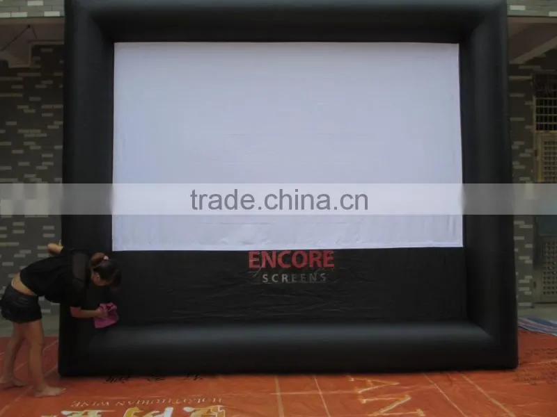 hot sale custom Fashion Outdoor movie screen, popular projector inflatable movie screen for advertising