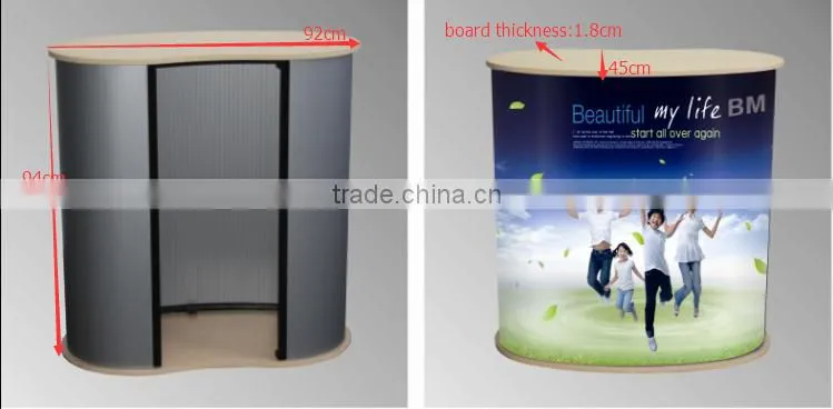 New style pop up promotion table with wood board
