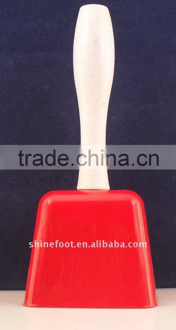 7.5inch square shape metal cow bell A13-H03 for event or party as cheer noice maker (E068 )