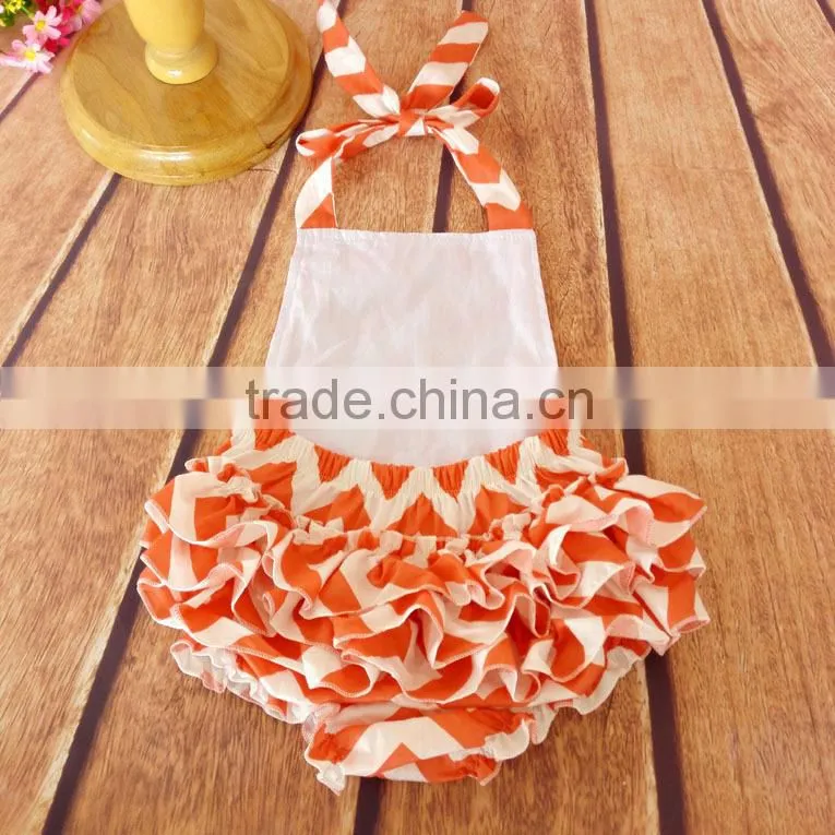 wholesale breathable backless organic cotton girls' baby romper costume