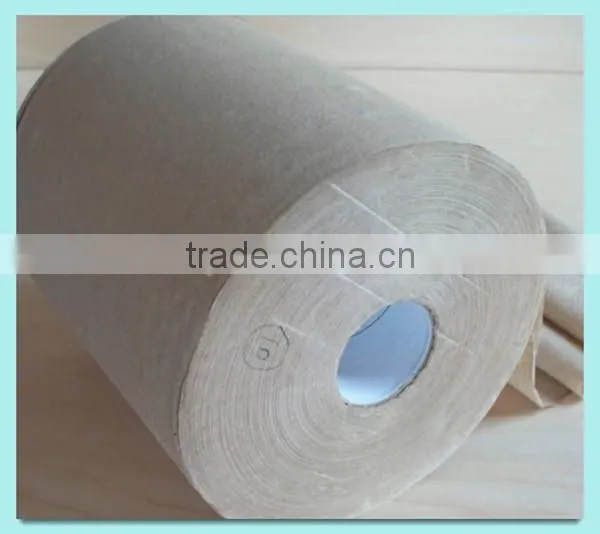 2014 hot selling center feed brown kraft towel paper roll