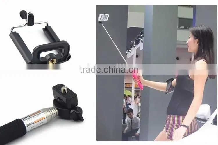 2 in 1 Combo Handheld Monopod Plus Self-timer kit Bluetooth Wireless Camera AB Shutter for Android iphone Samsung HTC CL-70