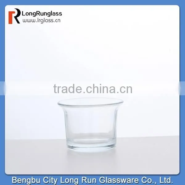 LongRun hot sale mini round glass candlestick