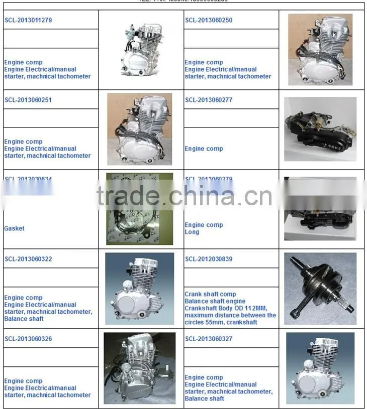 SCL-2013073047 high quality engine comp motorcycle cylinder spare parts