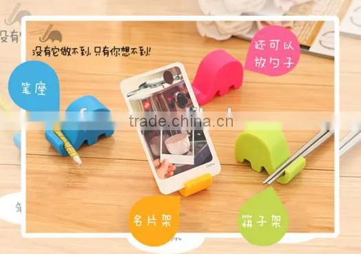 Nice design portable multifunctional universal mini elephant cell phone holder /mobile phone stand