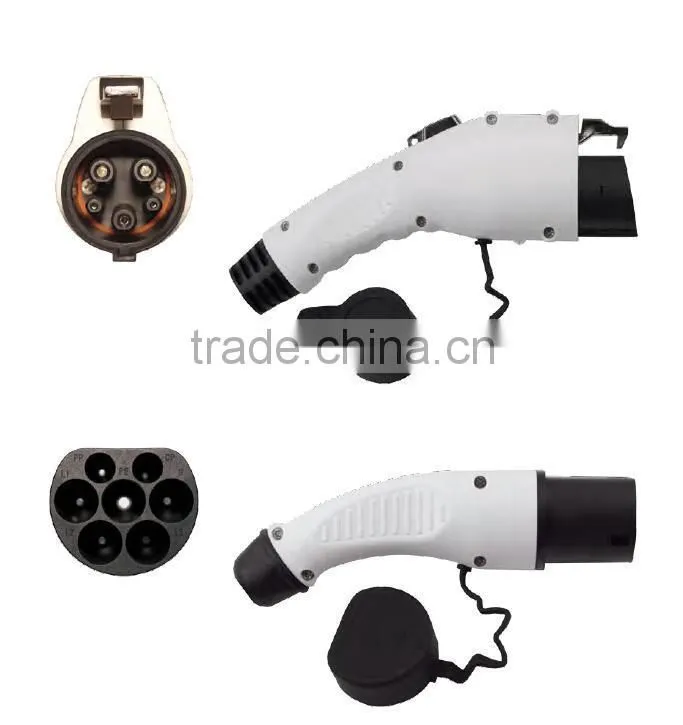EV Charge cable Type 2 to Type 1/ j1772 to plug 62196-2 spiral cable