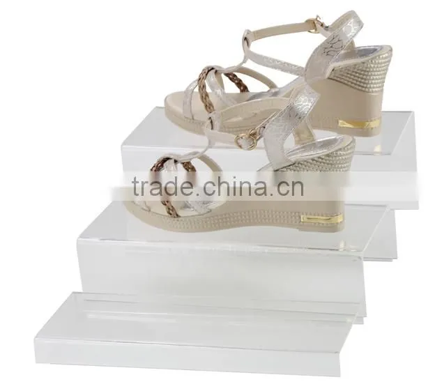3 layer acrylic shoe display stand/holder