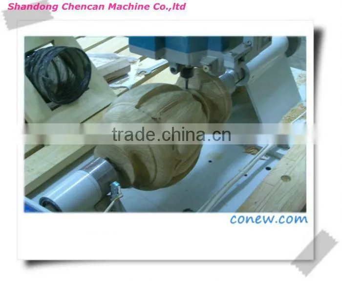 Multi Heads CNC 3D Wood Engraving machine With Rotary Axis