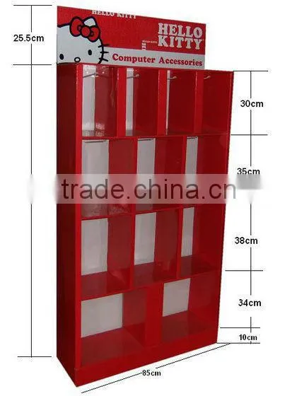 AEP 2013 Hello kitty show paper display stand for computer accessories