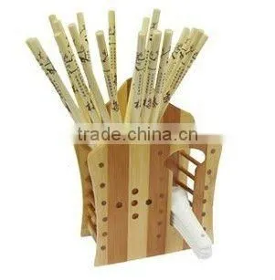 Bamboo Kitchen Utensil Chopsticks Holder Convenient Rack for kitchen-ruby@smxingyuan.com