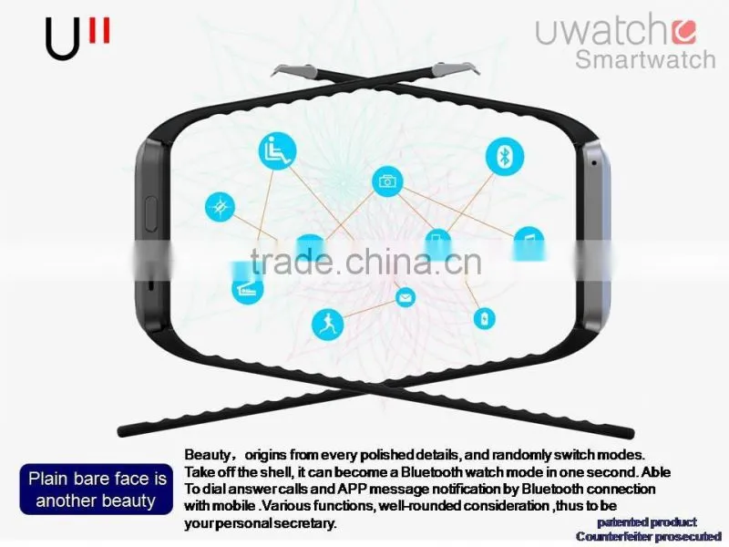 Fashion Smart Watch U11,Support Sim Card,Bluetooth 4.0 Smart Clock,Support GSM Call,Bluetooth Communication