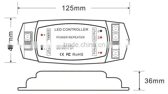 BC-991 DC12V-48V constant current 350mA MAX2500mA single channel power amplifier