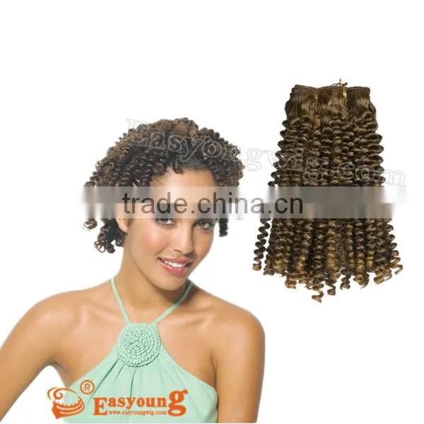 Fashion afro curly hair for braiding , synthetic hair bulk, hair weave