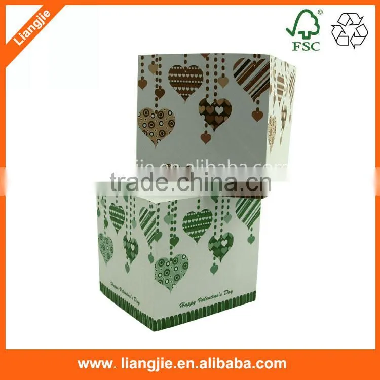 Side-advertisement printed notepad cube, memo block