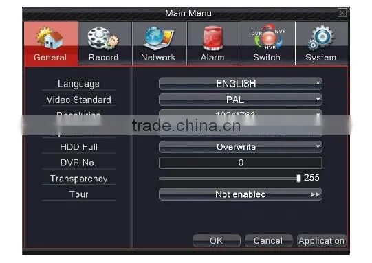 16CH Hybrid CCTV DVR 720P/ 1080P/ Analog AHD DVR for Home system , Support DVD-RW