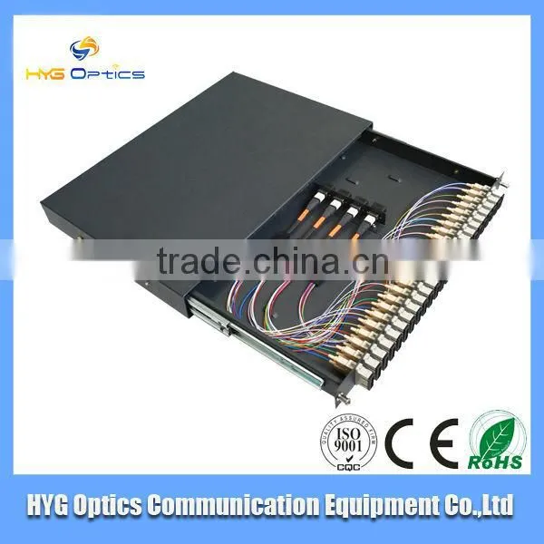 slidable/fixed/revolving optical fiber distribution frame with SC/FC/LC/ST pigtails and adapters used in Telecommunications 2014