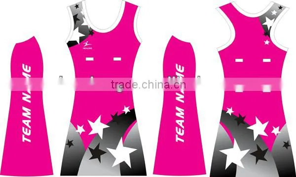 cheap custom sublimation netball dresses uniforms design