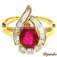 Diamond Jewellery Gold Rings,Ruby Diamond Rings,Valentine Rings