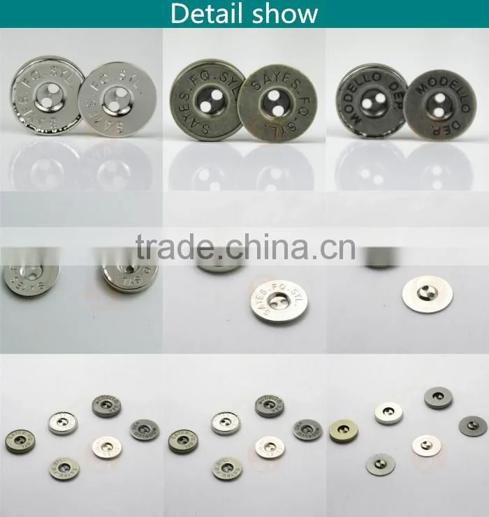 latest handbag metal screw eyelets magnetic button magnetic clasp