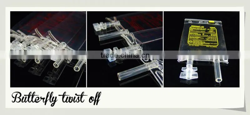 Disposable medical PVC IV infusion bag