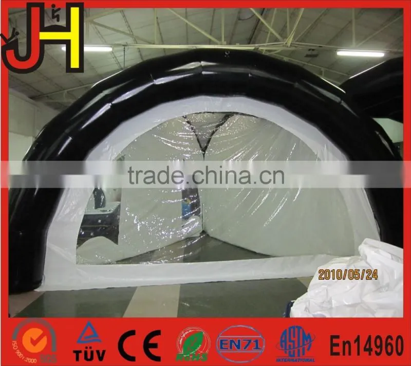2016 China New Design Black And White Inflatable Spider Tent For Camping