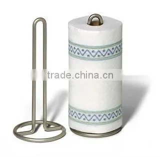 chrome plated metal kitchen tissue paper roll holder