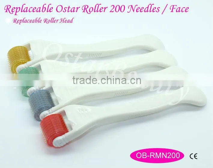 Derma roller needles auto mts dermaroller wrinkle eraser --(Replaceable Derma Roller )