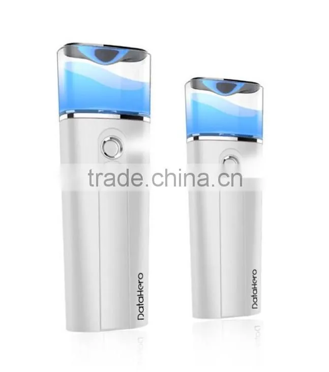 Portable Facial moisturizer machine handy nano mist sprayer power bank 3400mah